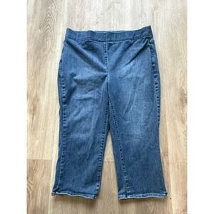 NYDJ Capri Denim, blue, women's size 1X, Comfort Waist